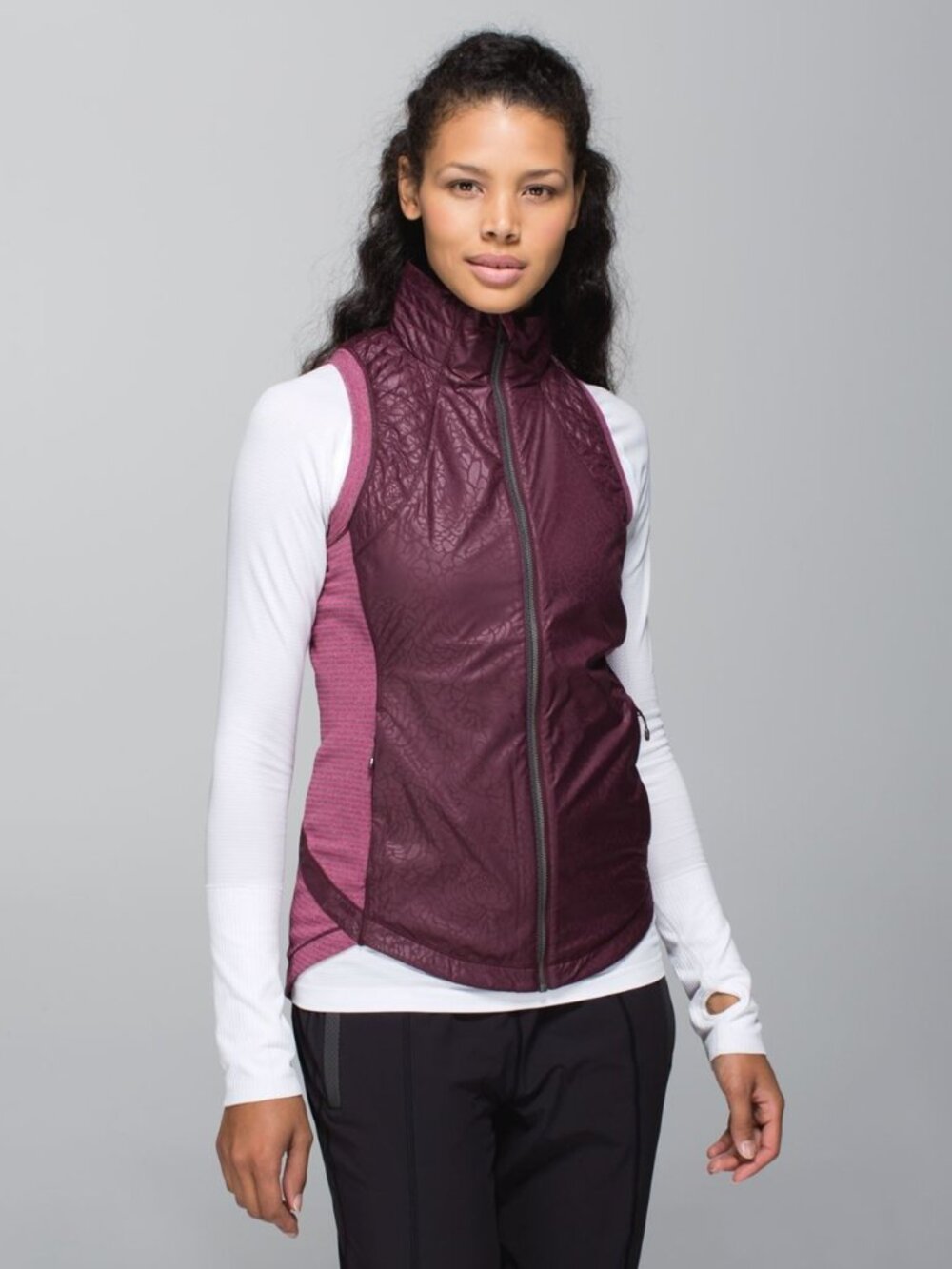 Lululemon Athletica Women's Rebel Runner Vest Bordeaux Drama Sz 4 Maroon Red
